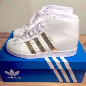 ADIDAS SUPERSTAR UP WEDGE SNEAKERS